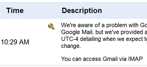 Ilustrație pentru articol intitulat Gmail lent sau jos pentru unii, IMAP încă funcționează